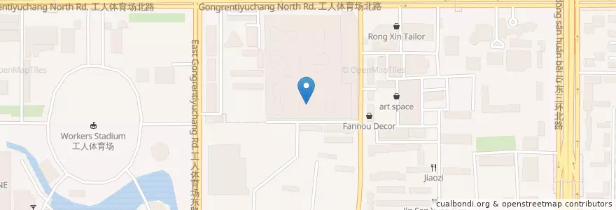 Mapa de ubicacion de Döner Kebab en China, Pequim, Hebei, 朝阳区 / Chaoyang.