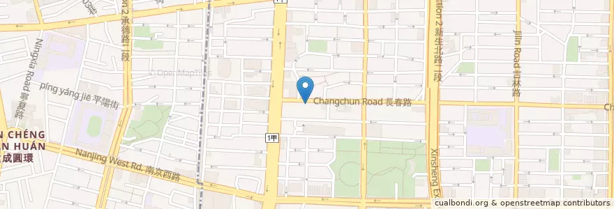 Mapa de ubicacion de 金品茶樓 en Taiwan, Nuova Taipei, Taipei, Distretto Di Zhongshan.