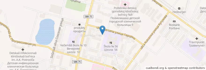 Mapa de ubicacion de Детская библиотека # 2 en Rusland, Federaal District Verre Oosten, Kraj Chabarovsk, Городской Округ Хабаровск.