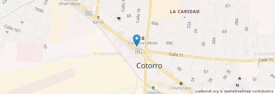 Mapa de ubicacion de Cadeca en Kuba, Havanna, Cotorro.