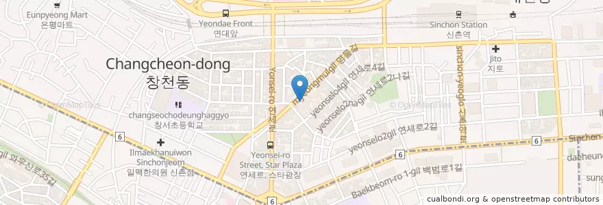 Mapa de ubicacion de 미네르바 en Республика Корея, Сеул, 마포구.