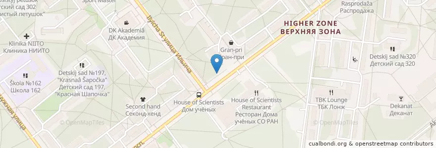 Mapa de ubicacion de Скамейка из шишек en ロシア, シベリア連邦管区, ノヴォシビルスク州, ノヴォシビルスク管区.