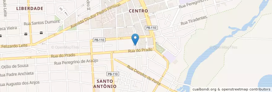 Mapa de ubicacion de Teatro Municipal en Brazilië, Regio Noordoost, Paraíba, Região Metropolitana De Patos, Região Geográfica Intermediária De Patos, Região Geográfica Imediata De Patos, Patos.