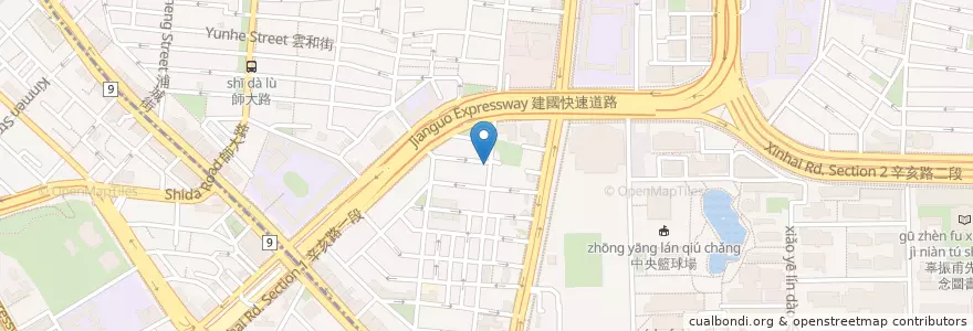 Mapa de ubicacion de Rebirth Cafe & Restaurant en 臺灣, 新北市, 臺北市, 大安區.