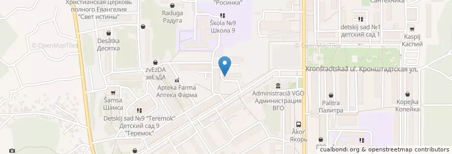 Mapa de ubicacion de Расчетно-кассовый центр en Rússia, Distrito Federal Oriental, Krai De Kamtchatka, Елизовский Район, Вилючинский Городской Округ.