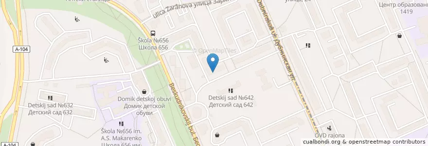 Mapa de ubicacion de Ясный взор en Russia, Central Federal District, Moscow, Northern Administrative Okrug, Beskudnikovsky District, Vostochnoye Degunino District.