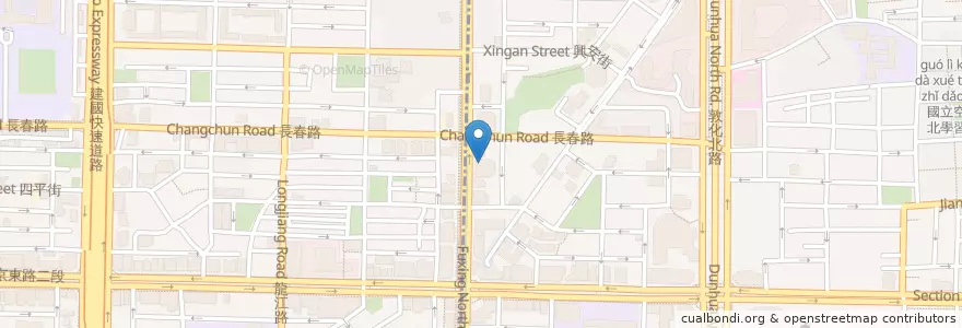 Mapa de ubicacion de 第一商業銀行 en Taiwan, New Taipei, Taipei, Songshan District.