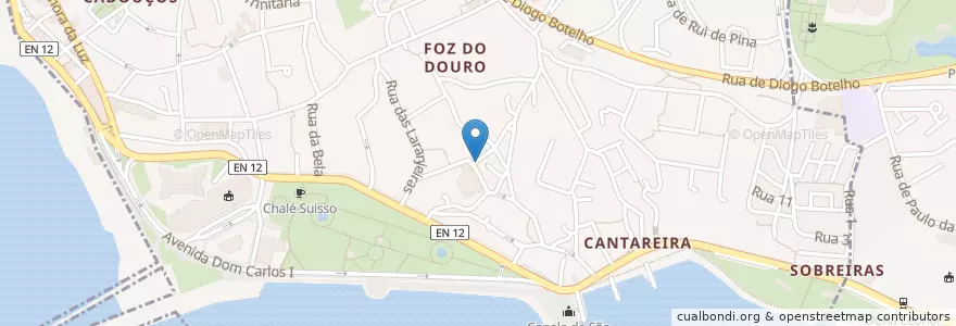 Mapa de ubicacion de Fonte dos Frades en 葡萄牙, 北部大區, Área Metropolitana Do Porto, Porto, Porto, Aldoar, Foz Do Douro E Nevogilde.