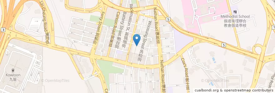 Mapa de ubicacion de 醒目仔美食 Smart Boy Food en 中国, 广东省, 香港 Hong Kong, 九龍 Kowloon, 新界 New Territories, 油尖旺區 Yau Tsim Mong District.