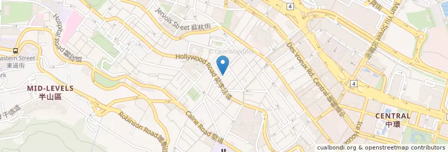 Mapa de ubicacion de Chifa Dumpling House en China, Guangdong, Hongkong, Hongkong, New Territories, 中西區 Central And Western District.