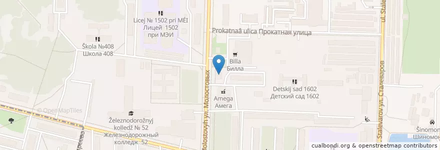 Mapa de ubicacion de Леко en Rússia, Distrito Federal Central, Москва, Восточный Административный Округ, Район Ивановское.