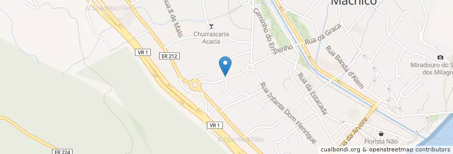 Mapa de ubicacion de El Sombrero - Bar do Décio en Portogallo, Machico, Machico.