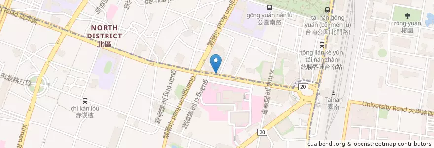 Mapa de ubicacion de 好樂迪 en 臺灣, 臺南市.
