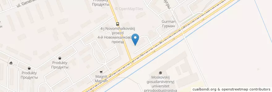 Mapa de ubicacion de Инвитро en Russia, Distretto Federale Centrale, Москва, Северный Административный Округ, Район Коптево.