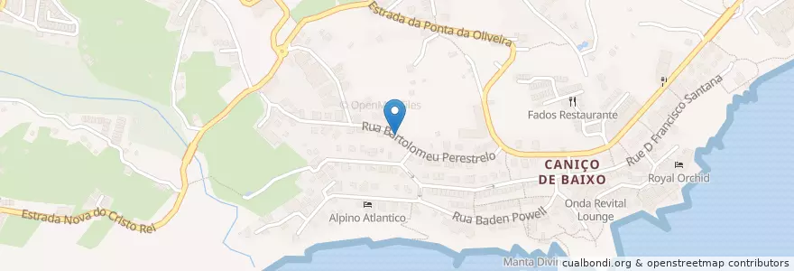 Mapa de ubicacion de Bar Rodrigues en Portugal, Caniço.