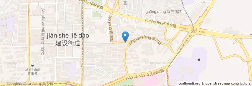 Mapa de ubicacion de The Paddy Field en China, Guangdong, Guangzhou, 越秀区, 华乐街道.