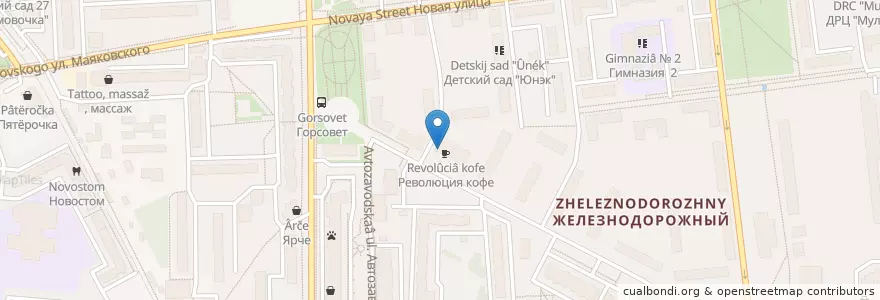 Mapa de ubicacion de Революция en روسيا, Центральный Федеральный Округ, محافظة موسكو, Городской Округ Балашиха.