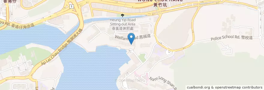 Mapa de ubicacion de 珍寶海鮮舫公眾停車場 Jumbo Floating Restaurant Public Car Park en Китай, Гуандун, Гонконг, Гонконг, Новые Территории, 南區 Southern District.