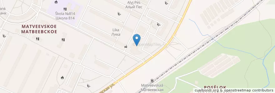 Mapa de ubicacion de Pizza Hut en Россия, Центральный Федеральный Округ, Москва, Западный Административный Округ.