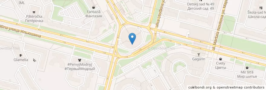 Mapa de ubicacion de Teremok en Russia, Northwestern Federal District, Leningrad Oblast, Saint Petersburg, Приморский Район, Округ Озеро Долгое.
