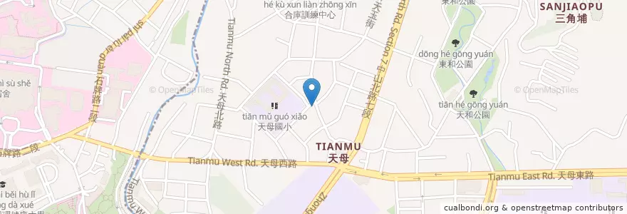 Mapa de ubicacion de 茉莉漢堡 en Taiwan, Nuova Taipei, Taipei, Distretto Di Beitou.