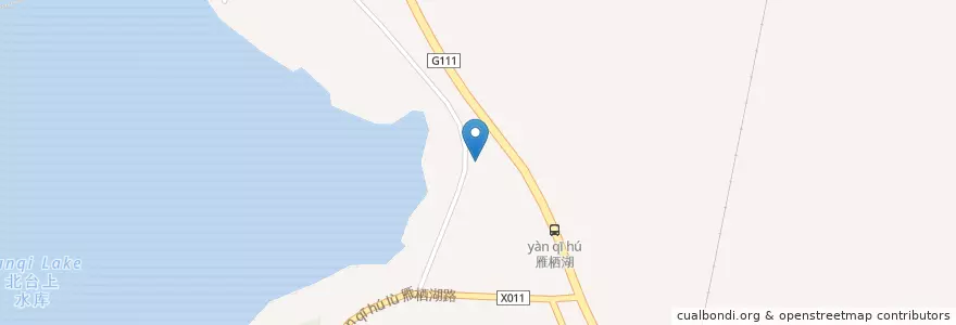 Mapa de ubicacion de 巴哥娜巴西烤肉电动汽车充电站 en 중국, 베이징시, 허베이성, 怀柔区 / Huairou.