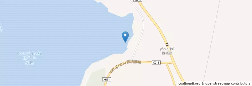 Mapa de ubicacion de 脚踏船码头 en 중국, 베이징시, 허베이성, 怀柔区 / Huairou.