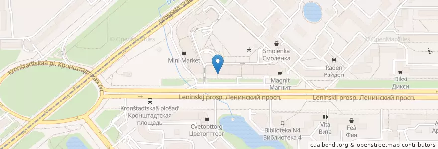 Mapa de ubicacion de Мой зубной en Russland, Föderationskreis Nordwest, Oblast Leningrad, Sankt Petersburg, Кировский Район, Округ Дачное.