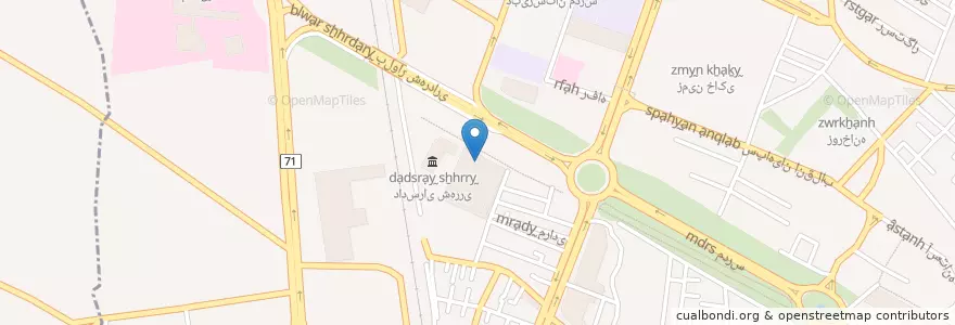 Mapa de ubicacion de بانک ملی en ایران, استان تهران, شهرستان ری, بخش مرکزی شهرستان ری, ری.
