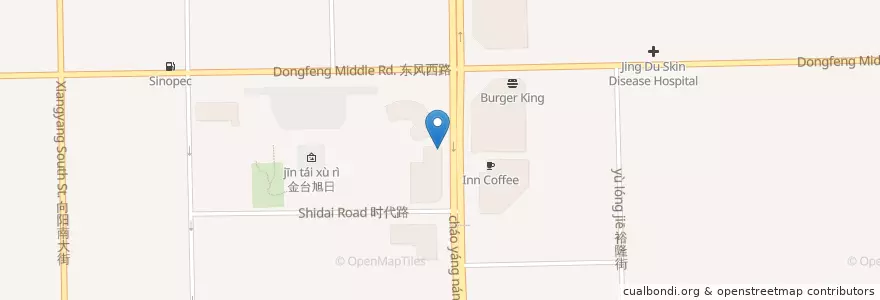 Mapa de ubicacion de KFC en 中国, 河北省, 保定市, 竞秀区.
