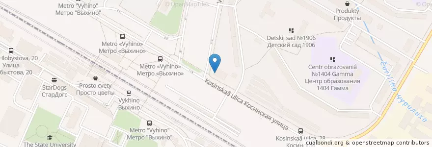 Mapa de ubicacion de Шаурма en Rússia, Distrito Federal Central, Москва, Восточный Административный Округ, Район Вешняки.