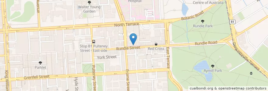 Mapa de ubicacion de Vego & Love'n It en Австралия, Южная Австралия, Adelaide, Adelaide City Council.