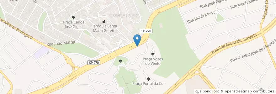 Mapa de ubicacion de Motel Magnata en 브라질, 남동지방, 상파울루, Região Geográfica Intermediária De São Paulo, Região Metropolitana De São Paulo, Região Imediata De São Paulo, 상파울루.