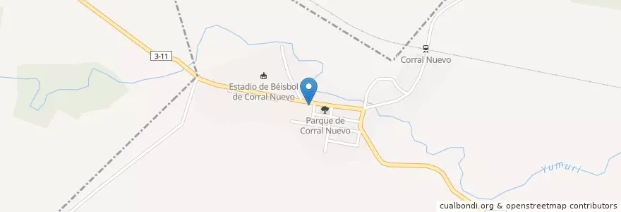 Mapa de ubicacion de Las Brisas en キューバ, Mayabeque, Santa Cruz Del Norte.