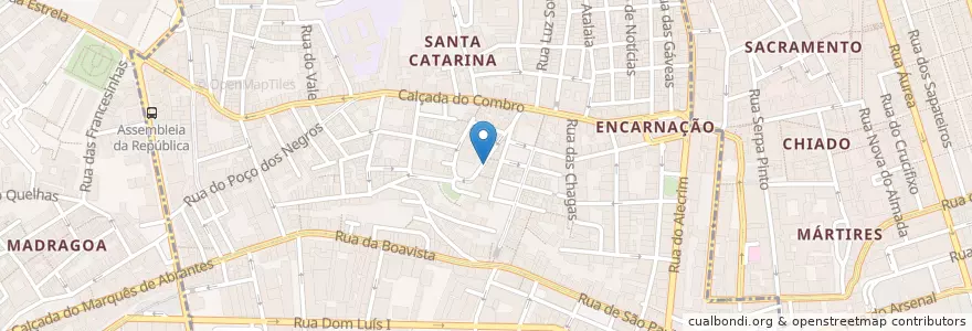 Mapa de ubicacion de Ink Café en Portugal, Aire Métropolitaine De Lisbonne, Lisbonne, Grande Lisboa, Lisbonne, Misericórdia.