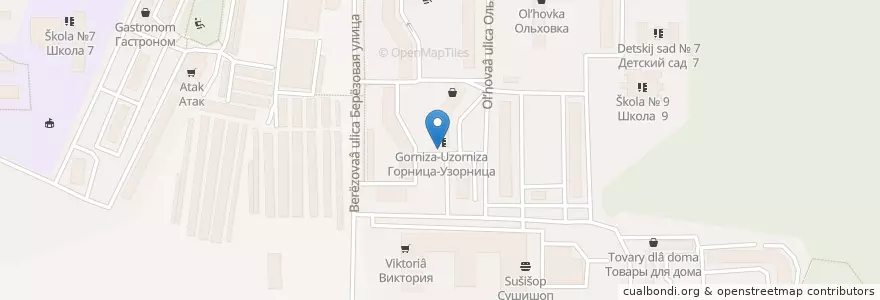 Mapa de ubicacion de Горница-Узорница en Rusland, Centraal Federaal District, Oblast Moskou, Ленинский Городской Округ.