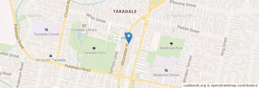 Mapa de ubicacion de Barnaby's Cafe en New Zealand / Aotearoa, Hawke's Bay, Napier City.