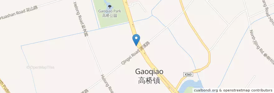 Mapa de ubicacion de KFC en 중국, 상하이, 푸둥 신구.