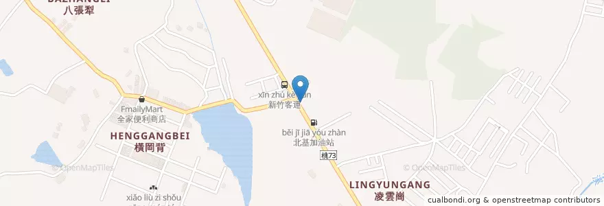 Mapa de ubicacion de 龍潭區農會 en تايوان, تاو يوان, 龍潭區.