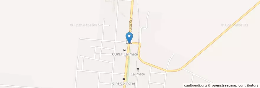 Mapa de ubicacion de PNR Calimete en キューバ, Matanzas, Calimete.