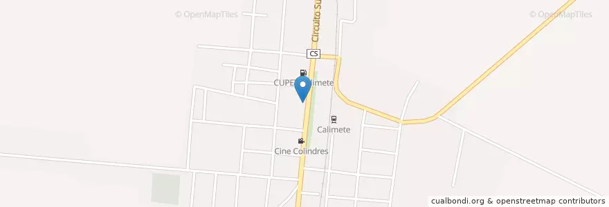 Mapa de ubicacion de CUPET Calimete en キューバ, Matanzas, Calimete.