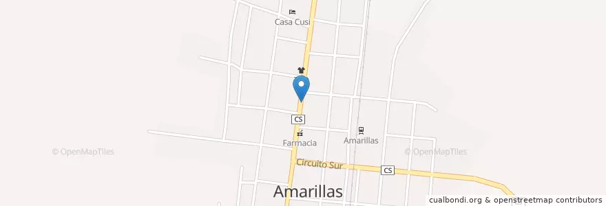 Mapa de ubicacion de Terminal de Ómnibus en Cuba, Matanzas, Calimete.