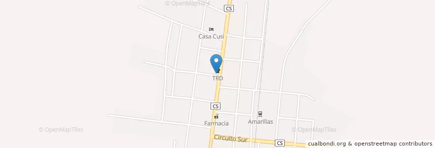Mapa de ubicacion de Policlinico Román Sánchez en 쿠바, Matanzas, Calimete.