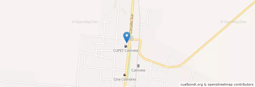 Mapa de ubicacion de Círculo Infantil Los Maceitos en キューバ, Matanzas, Calimete.