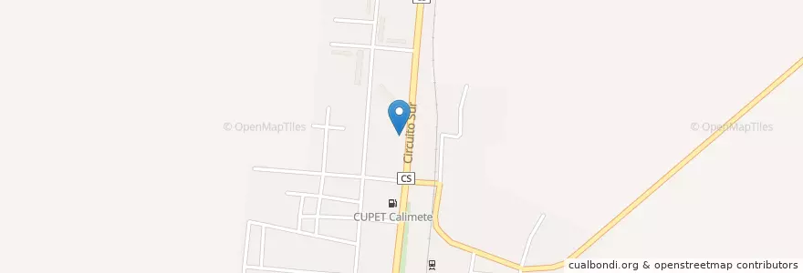 Mapa de ubicacion de Banco Popular de Ahorro en كوبا, Matanzas, Calimete.