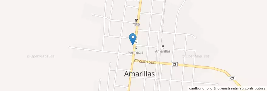 Mapa de ubicacion de Cafetería en Küba, Matanzas, Calimete.