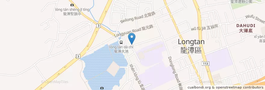 Mapa de ubicacion de 龍潭南龍郵局 en Taiwan, Taoyuan, 龍潭區.