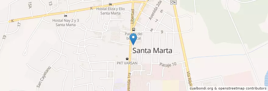 Mapa de ubicacion de Videos Omega en Küba, Matanzas, Cárdenas.