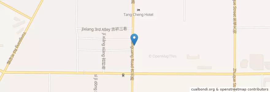 Mapa de ubicacion de 天下第一麺 吉祥村店 en 中国, 陝西省, 西安市, 雁塔区 (Yanta).