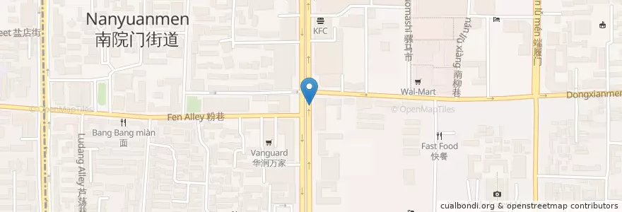Mapa de ubicacion de 魏家凉皮 @ 南门店 en 중국, 산시성, 西安市, 碑林区 (Beilin).